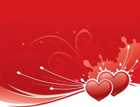 Splash of love Stock Illustration