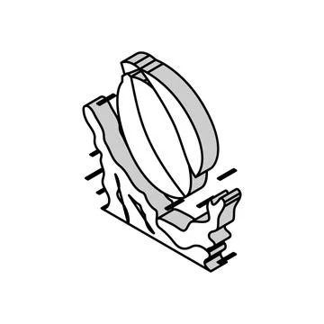 Splash mango juice isometric icon vector illustration Stock Illustration