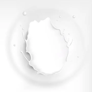 Splash milk background with ripple effect. Splash of white liquid for the des Stock Illustration