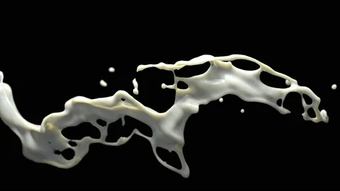 Splash of Milk Stock Footage 156752867