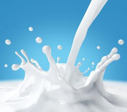 Splash milk Illustrazione stock