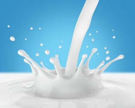 Splash milk Stock Illustration