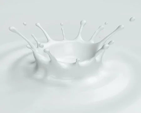 Splash milk Stock Illustration