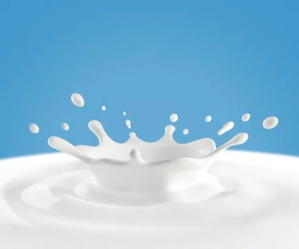 Splash milk Illustrazione stock
