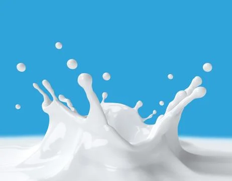 Splash Milk Stock Illustration