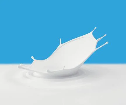 Splash Milk Stock Illustration