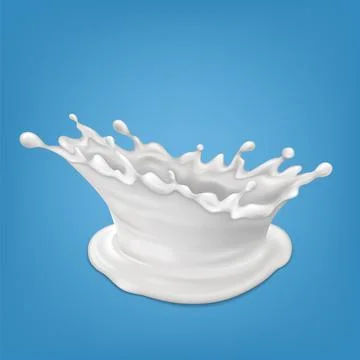 Splash milk liquid drink vector. Stock Illustration