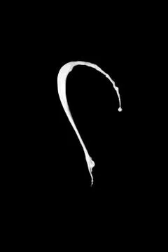 Splash of milk Stockfoto's