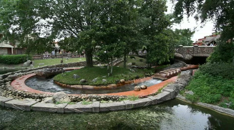 Splash Mountain Empty  Stock Footage 768716