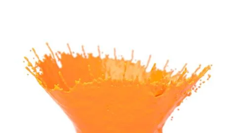 Splash of orange juice Stock Illustration