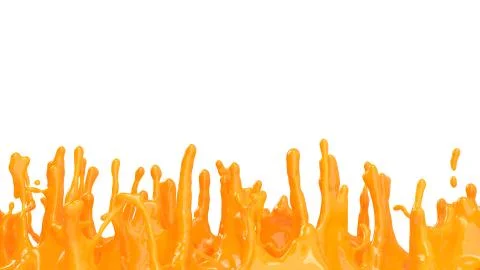 Splash of orange juice Stock Illustration