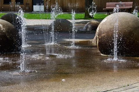 Splash Pad 스톡 사진