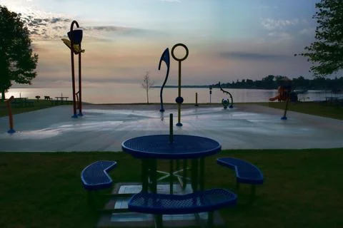 Splash pad Stock Photos