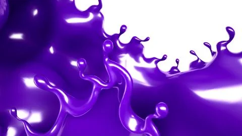 Splash of paint. 3d illustration, 3d rendering. Stock-Illustration
