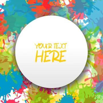 Splash paint ink abstract backdrop Stock Illustration