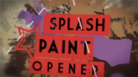 Splash Paint Opener Stock After Effects