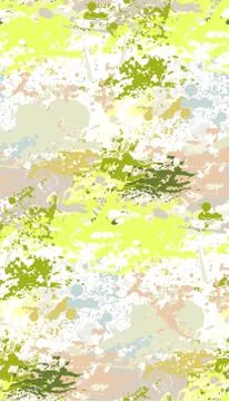 Splash paint seamless vector pattern green pink Illustrazione stock