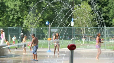 Splash Park Stock Footage 784936
