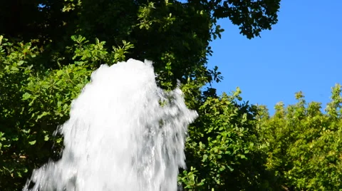 Splash of park fountain Stock Footage 40667704