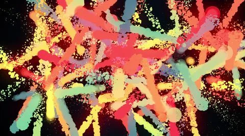 Splash particles Stock Illustration