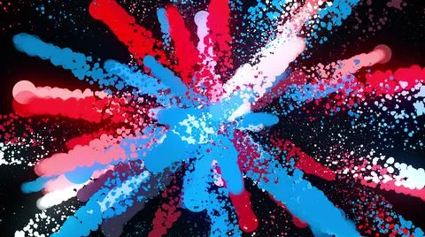 Splash particles Stock Illustration