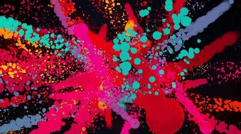 Splash particles Splash particles. Computer generated 3d render Copyright:... Foto stock