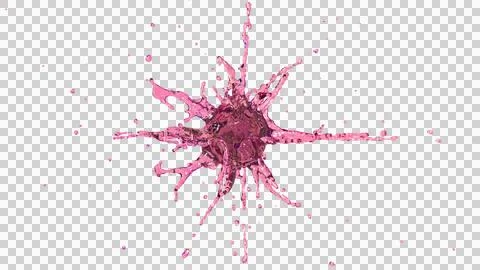Splash of pink liquid Stock Illustration