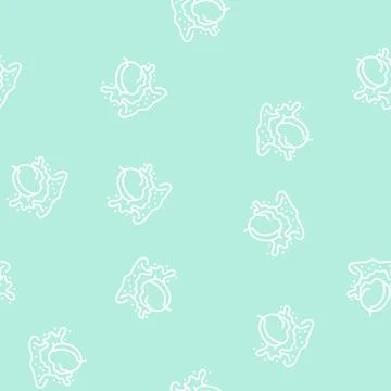 Splash plum line seamless pattern Stock Illustration