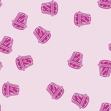 Splash proof face mask glyph seamless pattern Illustrazione stock