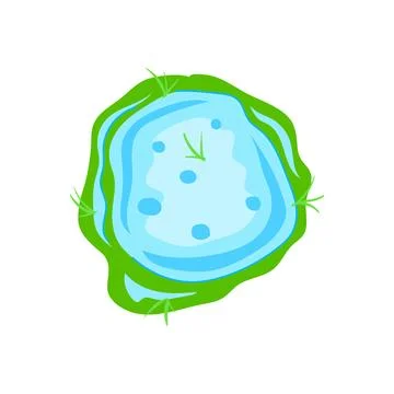 Splash puddle cartoon vector illustration Stock Illustration