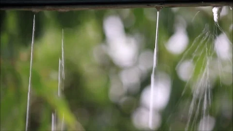 Splash of rain water over surface Stock Footage 93100762