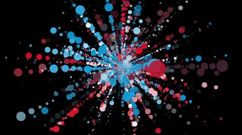 Splash random particles Stock Illustration