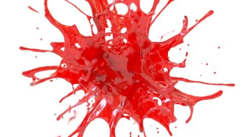 Splash of red juice. alpha Stock Illustration