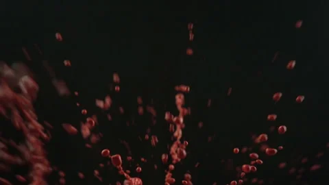 Splash Of Red Liquid Stock Footage 94364997