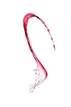 Splash of red wine Stockfoto's