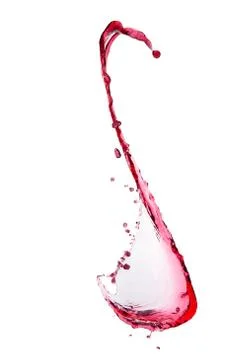 Splash of red wine Stockfoto's