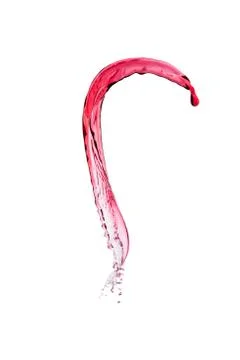 Splash of red wine Stock Photos