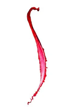 Splash of red wine 库存照片