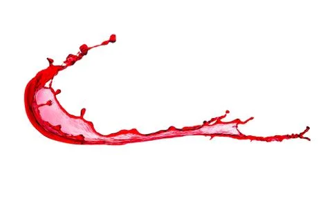 Splash of red wine Stockfoto's