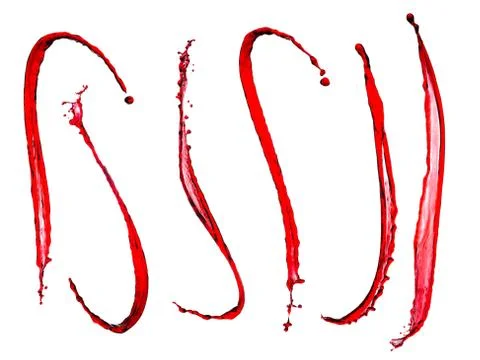 Splash of red wine Stockfoto's