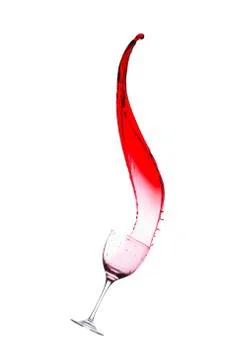 Splash of red wine Photos