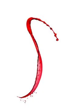 Splash of red wine Stockfoto's