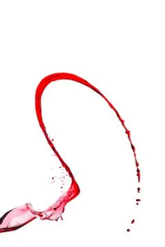 Splash of red wine Stock Photos