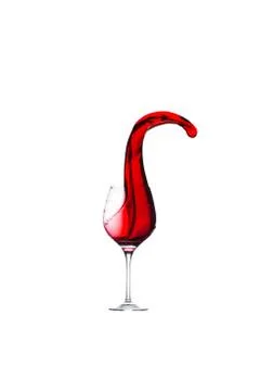 Splash of red wine 写真素材