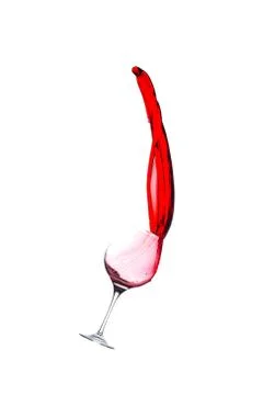 Splash of red wine Фото
