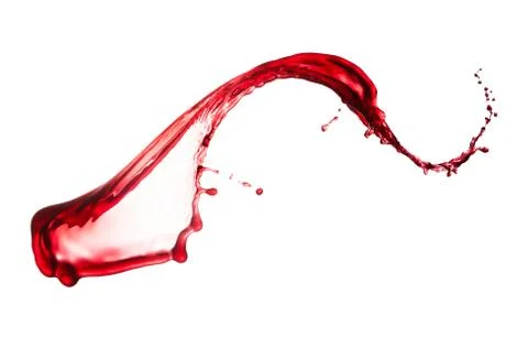 Splash of red wine Foto stock