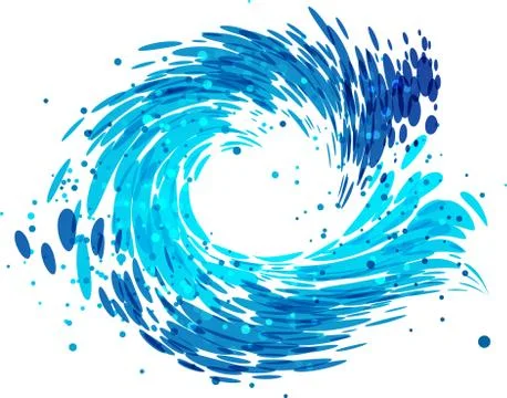 Splash round water Stock Illustration