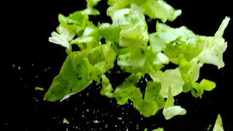 Splash up salad 2 Video stock 169225051