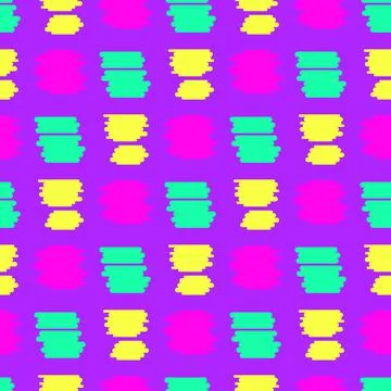 Splash seamless abstract pattern on violet wall Stock Illustration