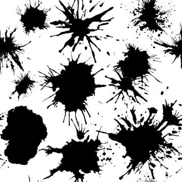 Splash seamless pattern, texture template for webdesign, vector illustration Stock Illustration